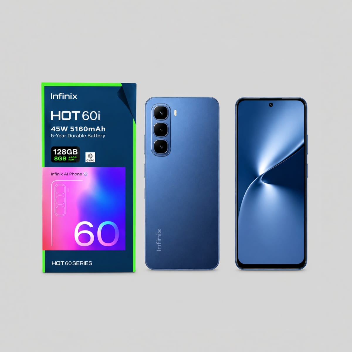 New infinix HOT 60i, 128GB